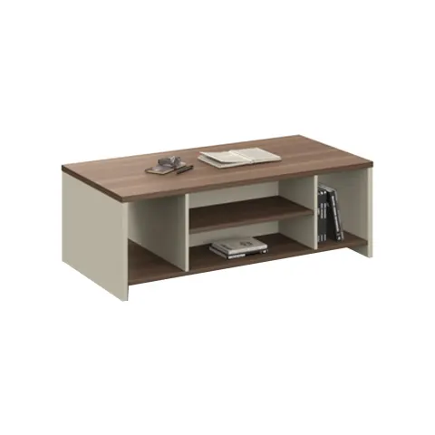 Masă joasă RFG Lisabon, 1 200 x 600 x 420 mm, stejar închis și gri