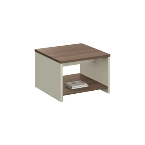 RFG Masă joasă Lisbon, 500 x 500 x 420 mm, stejar închis și gri