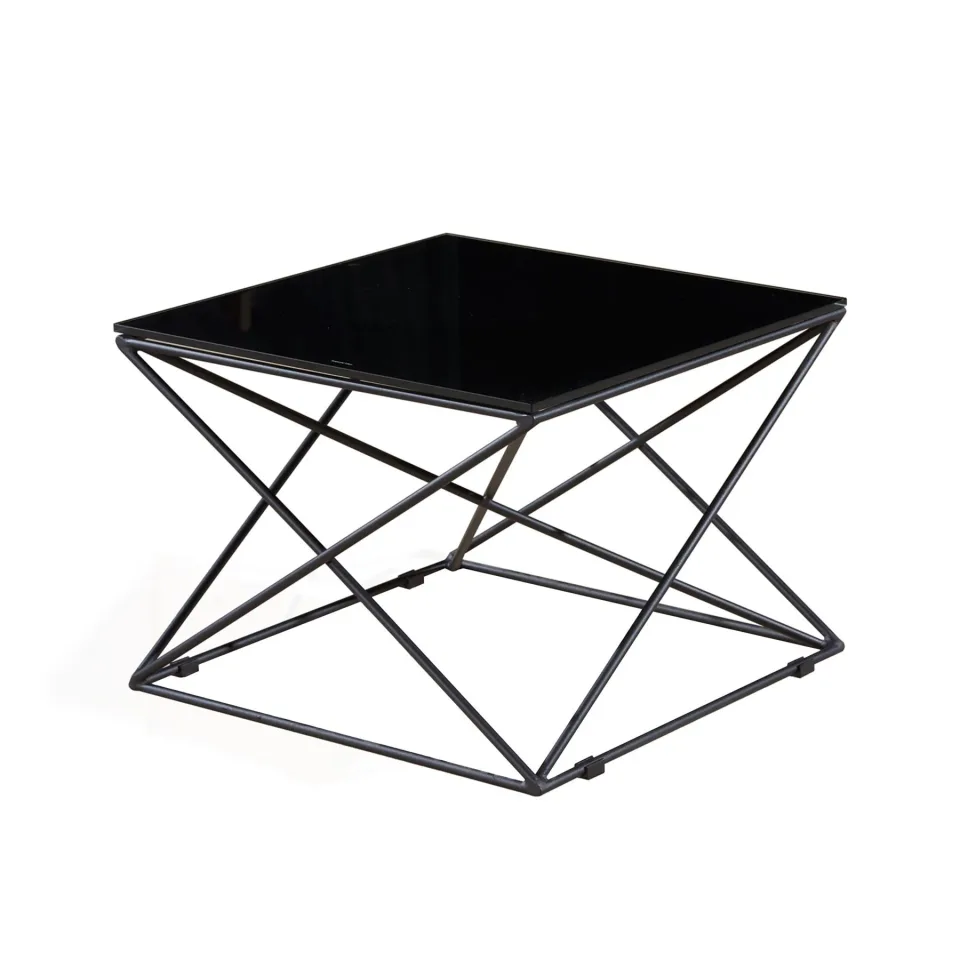 RFG Masă joasă Cubo, 600 x 600 x 400 mm, negru