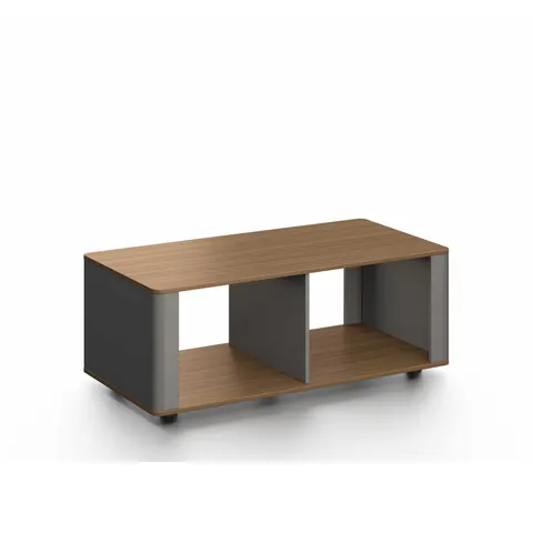 Masă joasă RFG Parma, 1200 x 600 x 450 mm, nuc și grafit perlat