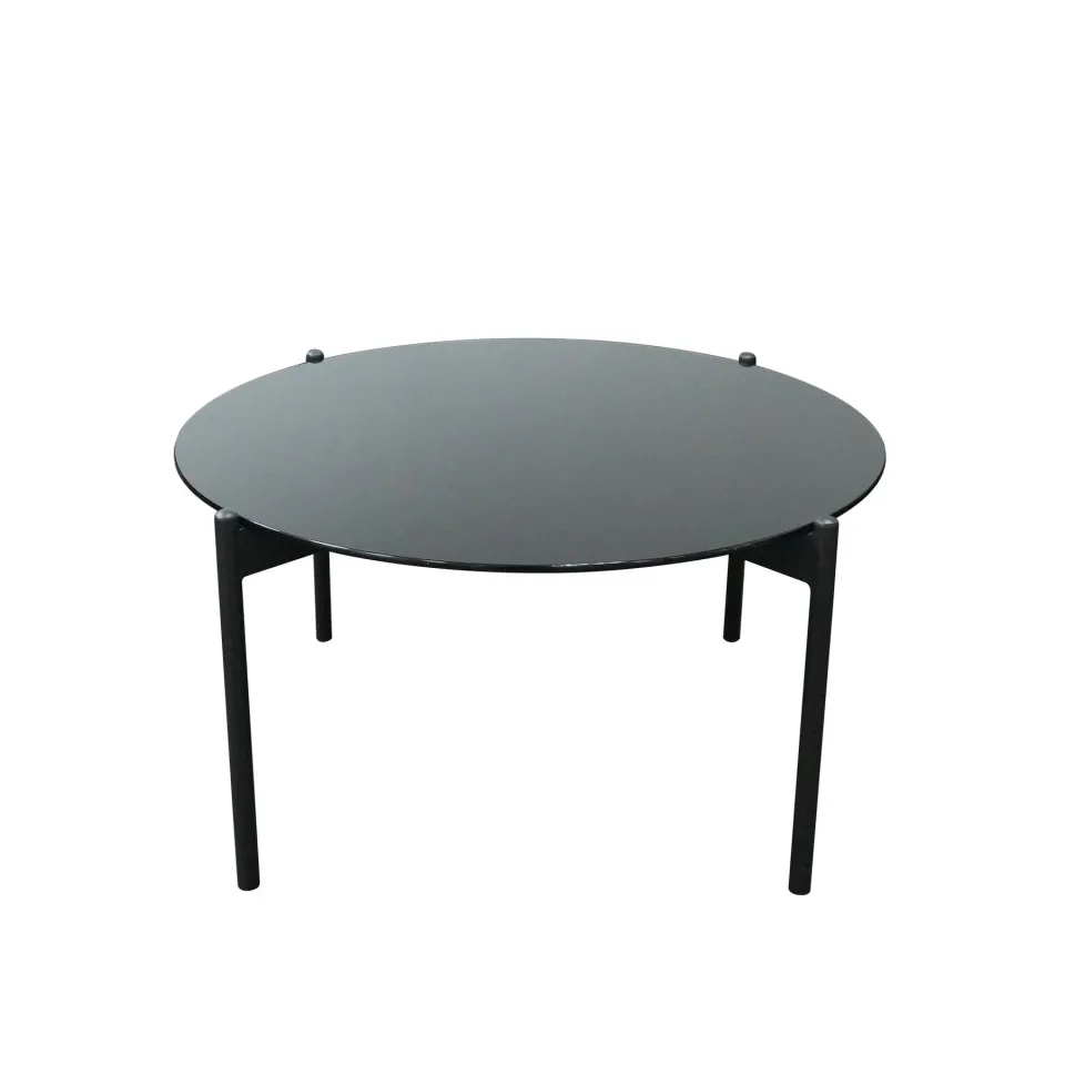 Masă joasă RFG Solo, 800 × 800 × 400 mm, sticlă securizată, metal de 12 mm