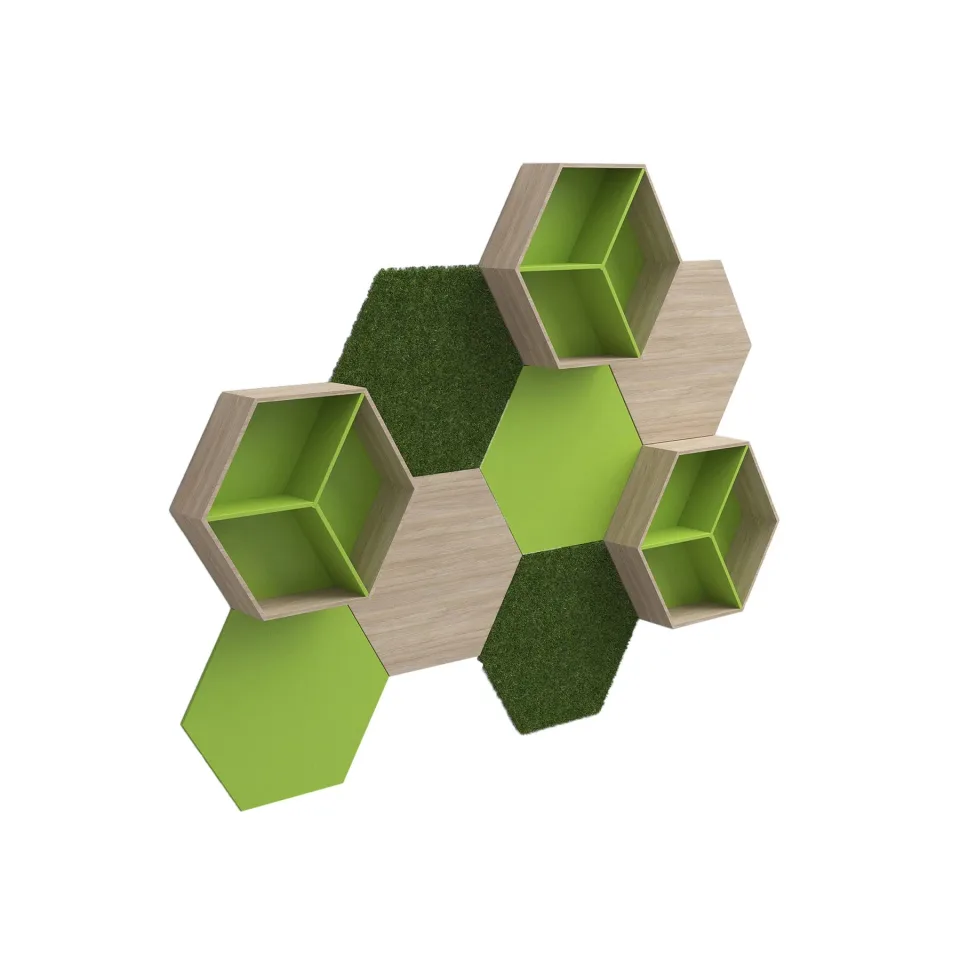 RFG Compoziție Hexagon V, 3500 x 250 x 2598 mm