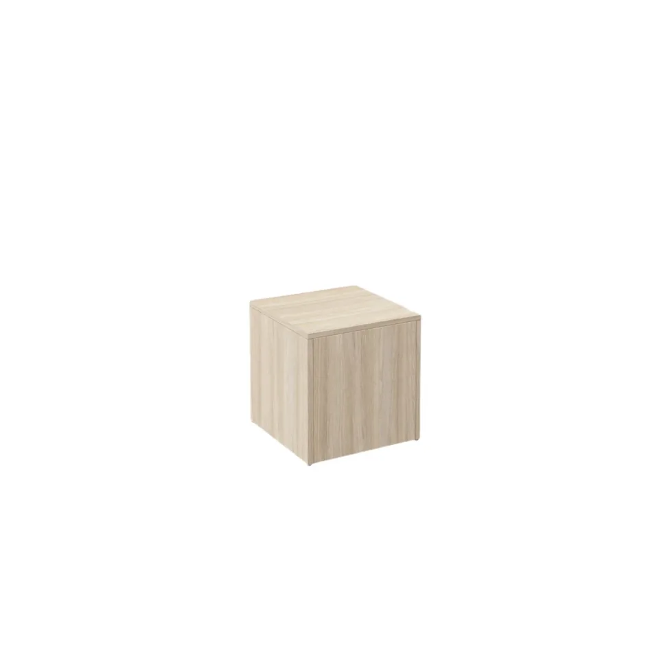 RFG Modul Podium PDM 3, pătrat închis, 400 x 400 x 400 mm, stejar deschis