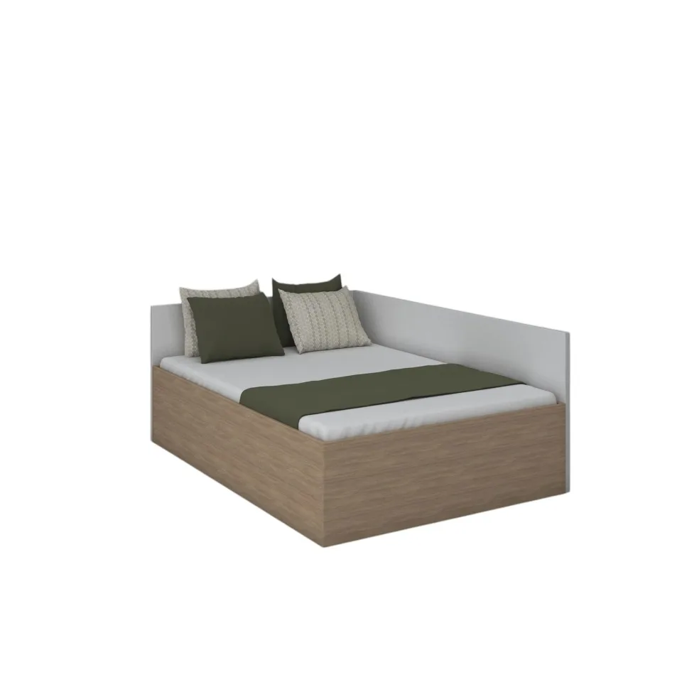 Panouri laterale RFG pentru pat dublu, 2072 x 36 x 800 mm, alb