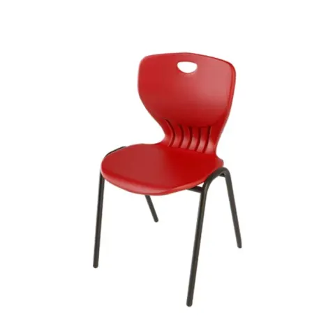 Scaun școlar RFG Maxima A, clasele V–VIII, cadru grafit, 43 x 45 x 43 cm, roșu purpuriu