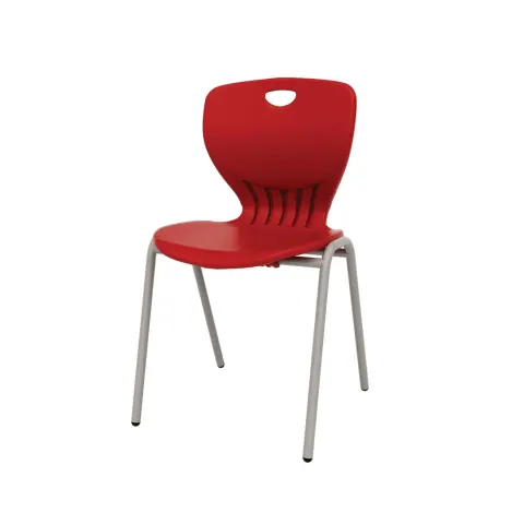 Scaun școlar RFG Maxima A, pentru clasele VIII–XII, 43 x 45 x 46 cm, roșu purpuriu