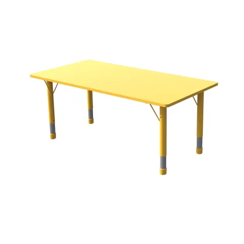 Birou școlar RFG Fresh, înălțime reglabilă, pentru vârste 3 până la 8 ani, 1200 x 600 x 370–620 mm, galben