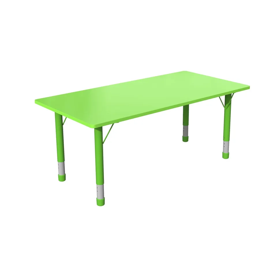 Masa pentru elevi RFG Fresh, ajustabilă pe înălțime, pentru copii de 3 până la 8 ani, 1200 x 600 x 370–620 mm, verde