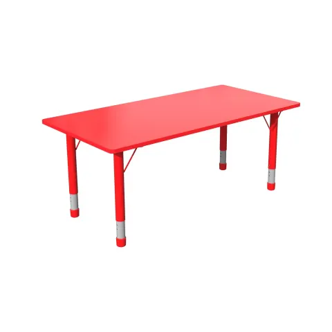 Birou pentru elevi RFG Student Fresh, reglabil pe înălțime, pentru vârste 3 până la 8 ani, 1200 x 600 x 370–620 mm, roșu