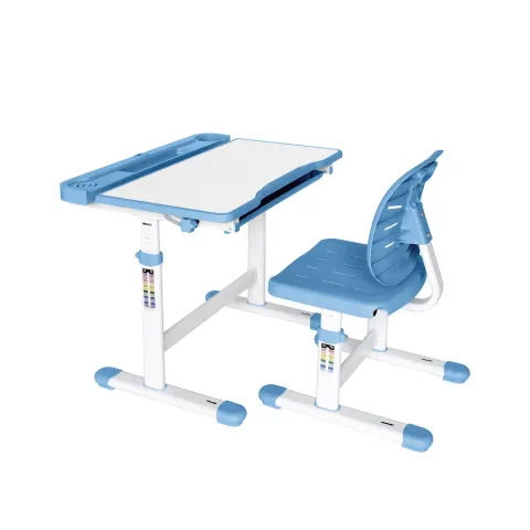 Birou ergonomic RFG și scaun Ergo Tech 403X, albastru