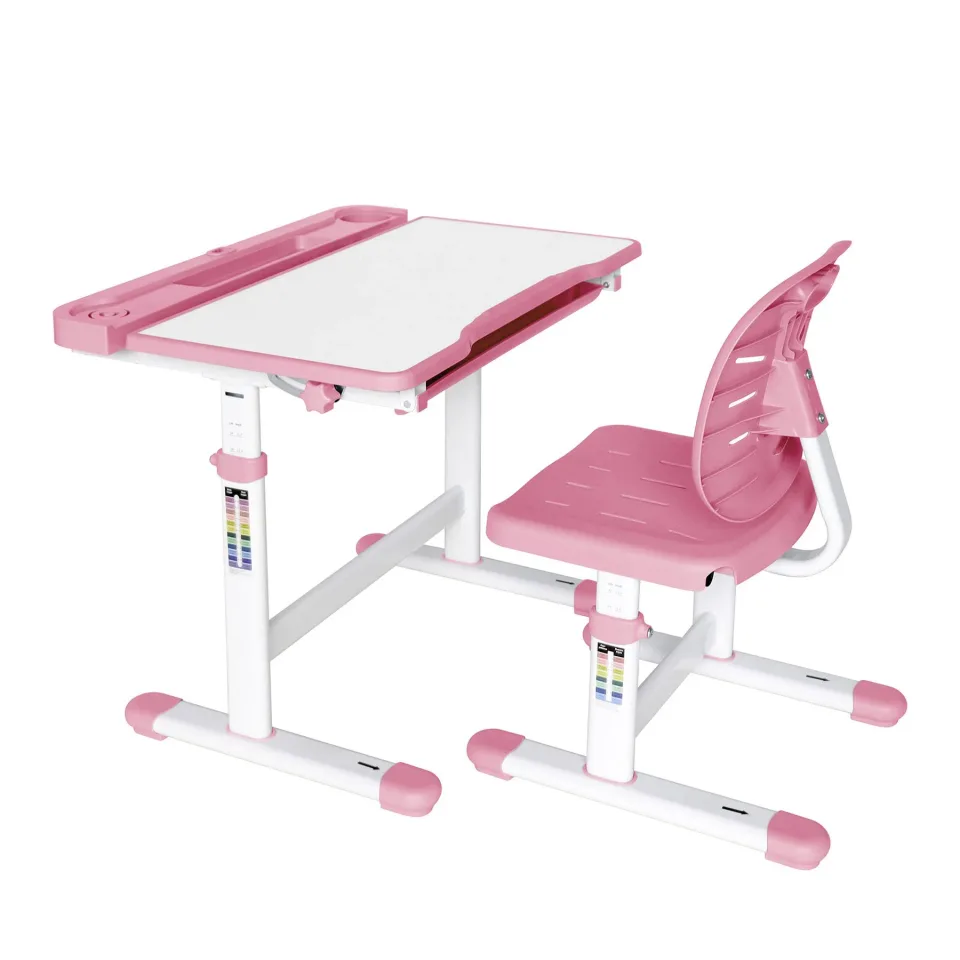 Set ergonomie birou și scaun RFG Ergo Tech 403X, roz