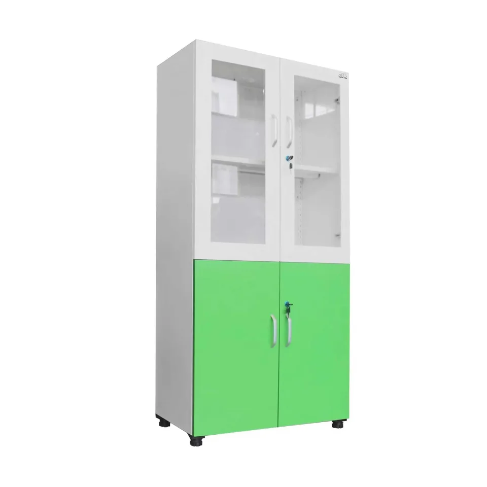 Dulap de laborator RFG, 800 x 400 x 1650 mm, verde și alb