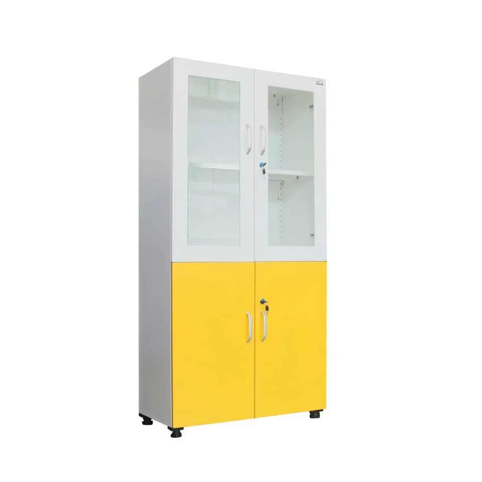 Dulap RFG, laborator, 800 x 400 x 1650 mm, galben-alb