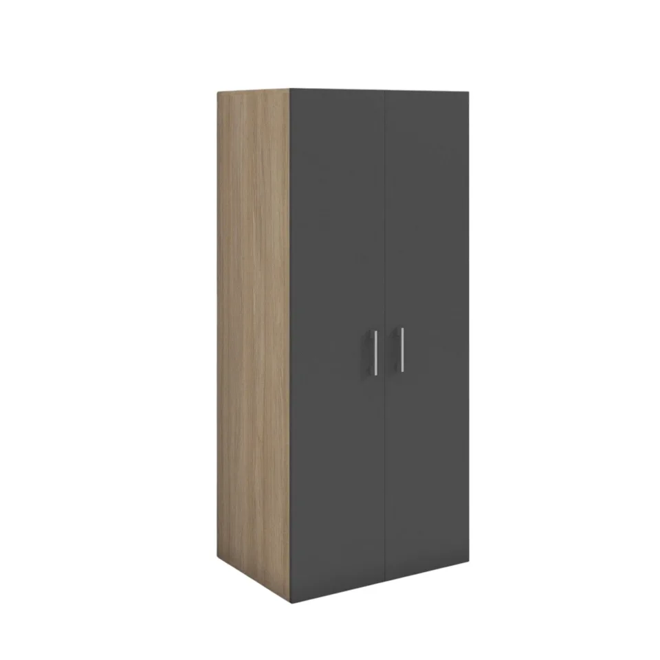 Dulap RFG, dublu, 800 x 560 x 1800 mm, stejar sonoma și grafit