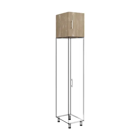 Unitate superioară RFG, simplă, 400 x 560 x 500 mm, stejar sonoma