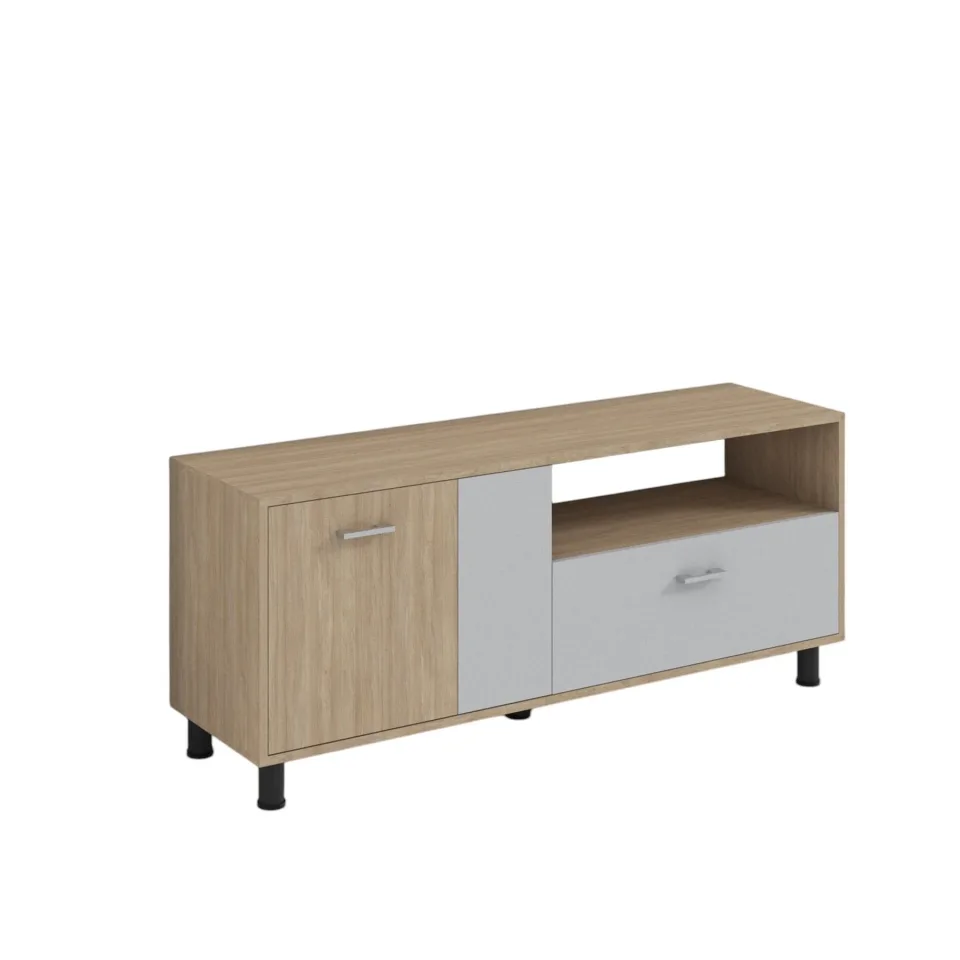 Dulap TV RFG, 1470 x 400 x 630 mm, stejar sonoma și gri