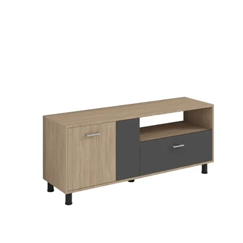 Comodă TV RFG, 1470 x 400 x 630 mm, stejar sonoma și grafit