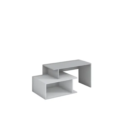Dulap TV RFG, 1250 x 500 x 500 mm, bază albă, blat gri