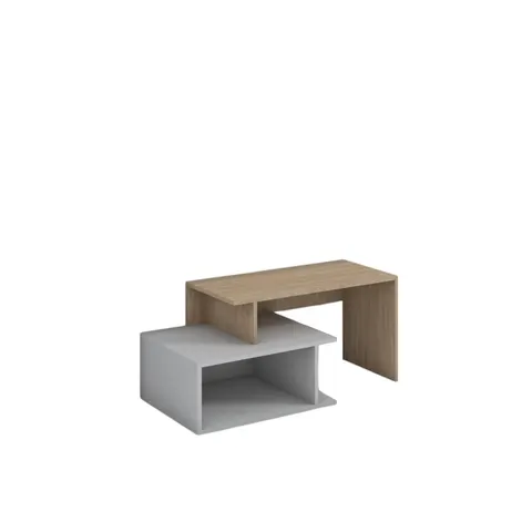Dulap TV RFG, 1250 x 500 x 500 mm, bază gri, blat stejar sonoma