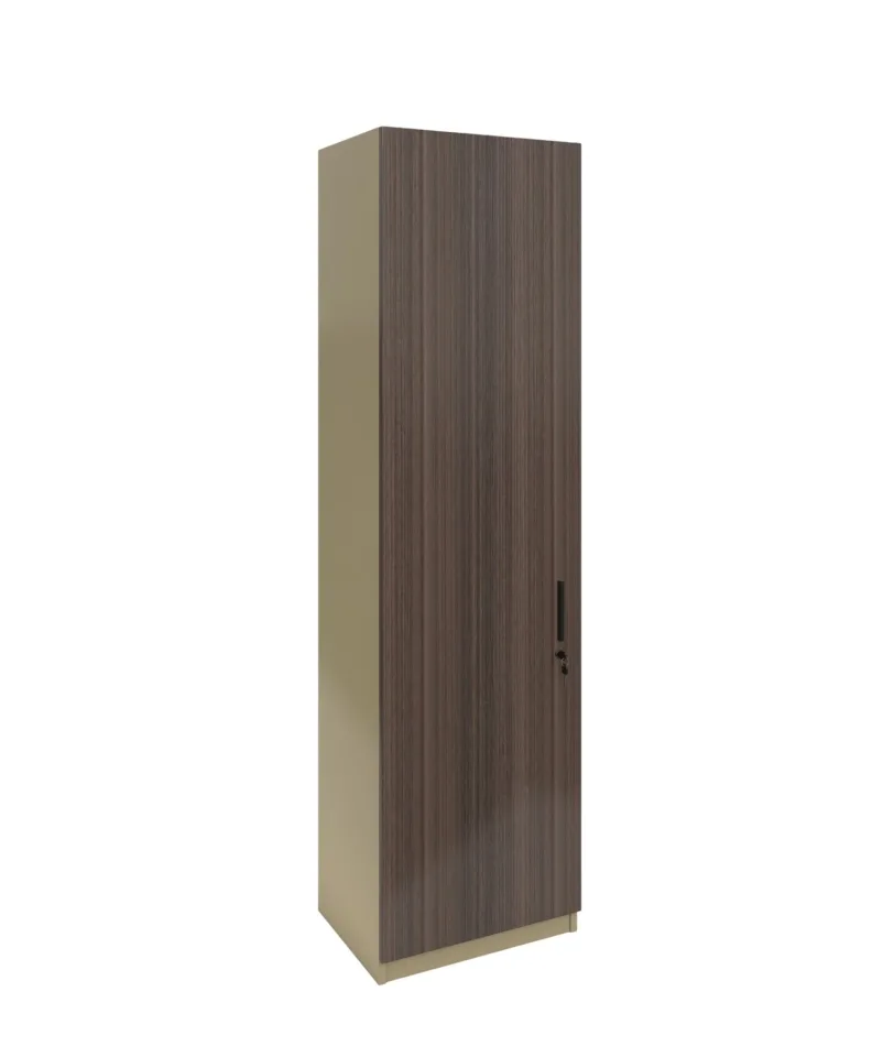 Dulap RFG Milano, simplu, 550 x 400 x 2000 mm, PAL 18 mm, stejar deschis și gri închis
