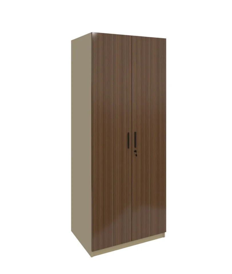 Dulap RFG Elmaz, dublu, 800 x 550 x 2000 mm, pal de 18 mm, stejar australian și gri