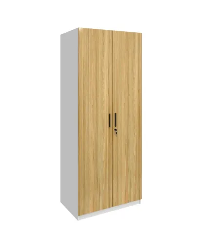 Dulap RFG Monaco, dublu, 800 x 550 x 2000 mm, PAL 18 mm, ulm și alb