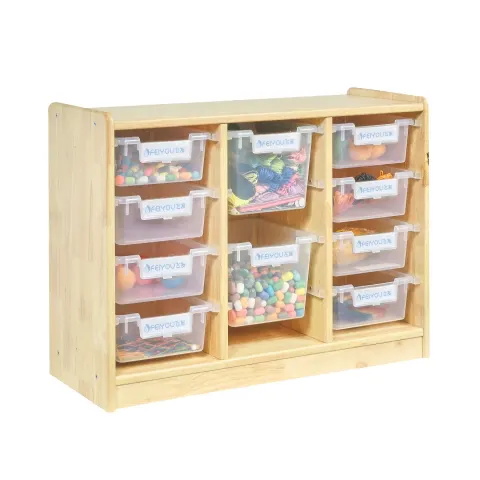 Unitate de rafturi RFG Happy F000763, 10 tăvi, placaj de 18 mm, 800 x 300 x 592 mm