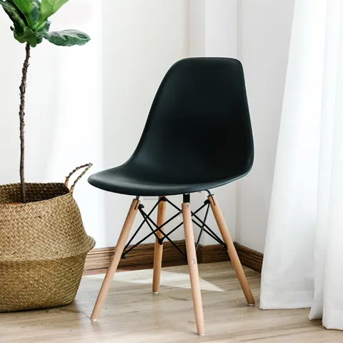 Scaun de dining RFG Vassy Black, negru, 4 buc.