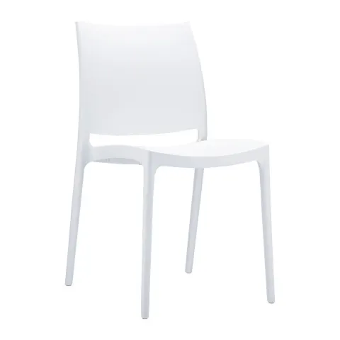 Scaun RFG Milano, plastic, alb