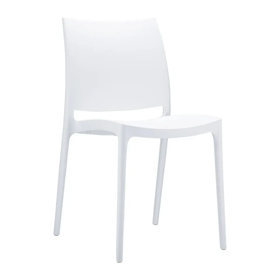 Scaun RFG Milano, plastic, alb