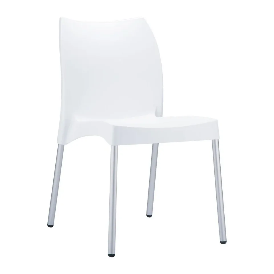 Scaun RFG Vito, plastic, alb