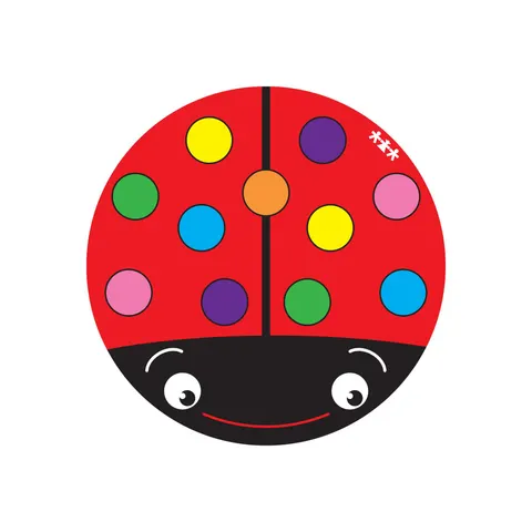 Covor Nowa Szkola Ladybird, rotund, Ø 2 m