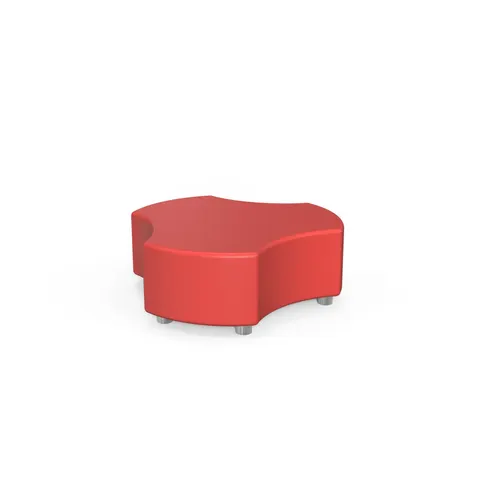 Pouf RFG Pixel, 120 x 112 x 43H, eco-piele, roșu
