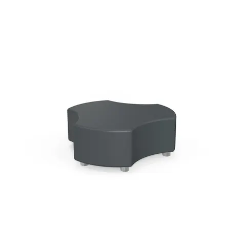 RFG Pouf Pixel, 120 x 112 x 43H, piele ecologică, culoare grafit