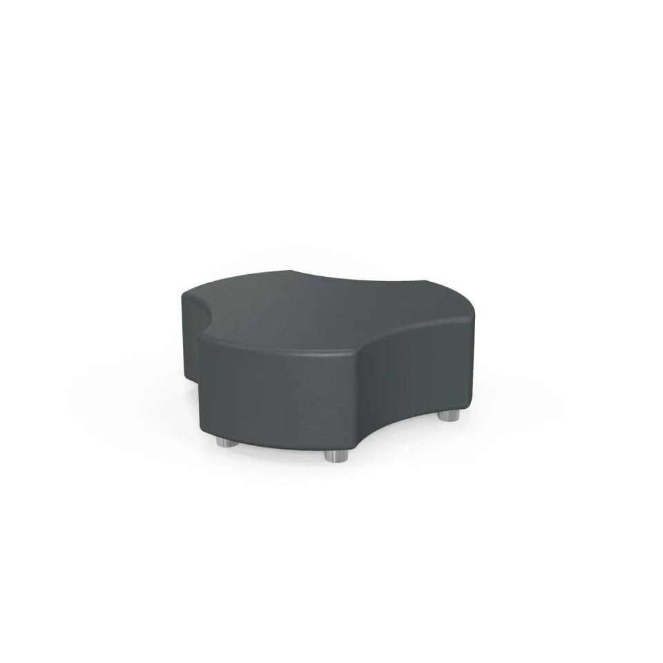 RFG Pouf Pixel, 120 x 112 x 43H, piele ecologică, culoare grafit