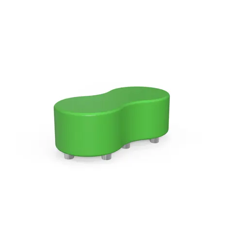 RFG Otoman Formex, 120 ? 60 ? 43H cm, piele ecologică, verde