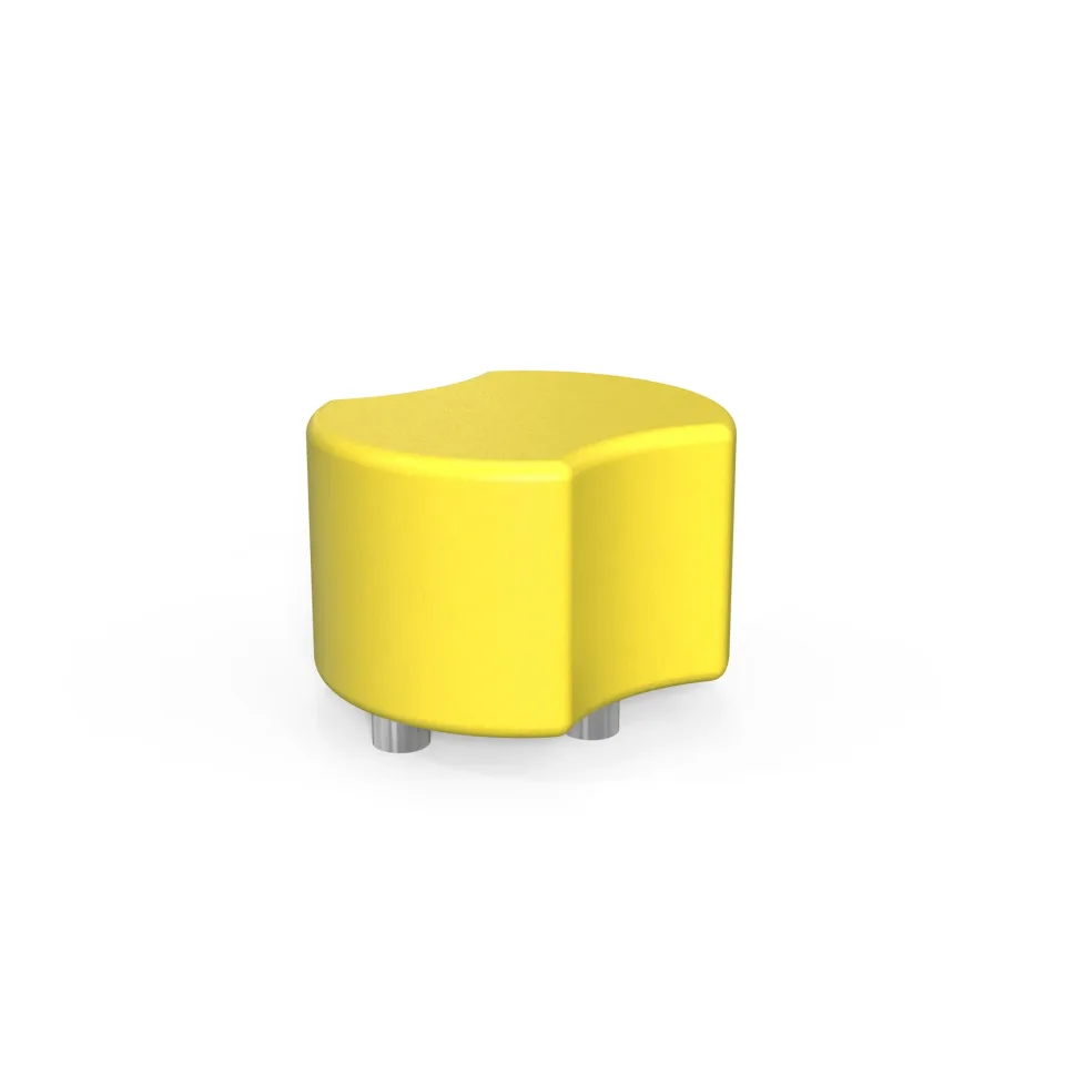 RFG Stool Bold, 60 x 51 x 43H, piele eco, galben