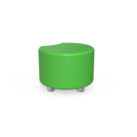 Taburet RFG Moon, 60 x 60 x 43H, piele ecologică, verde