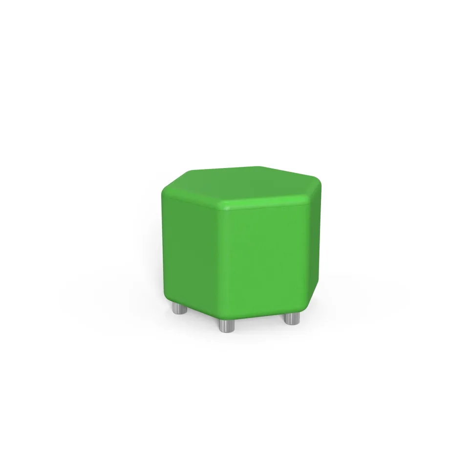 Taburet RFG Arrow, 53 x 59 x 43H, piele ecologică, verde