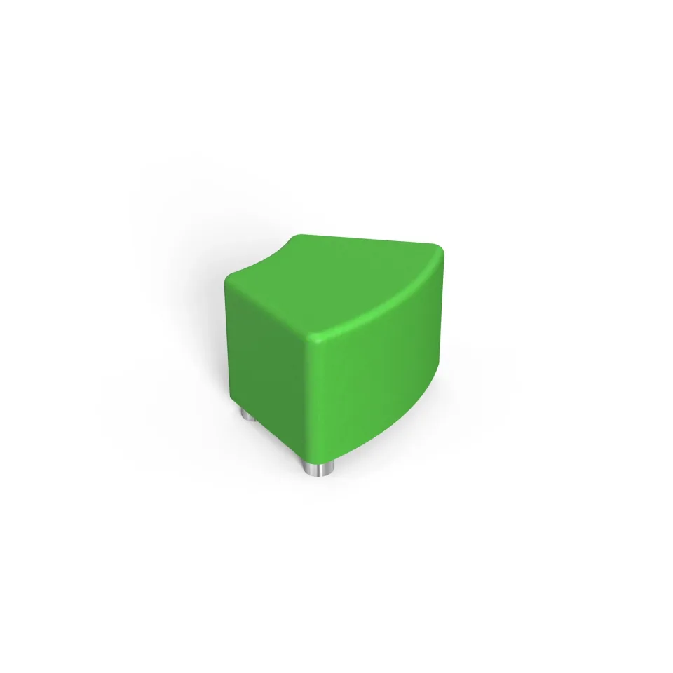 Taburet RFG Chip, 90 x 76 x 43H, piele ecologică, verde