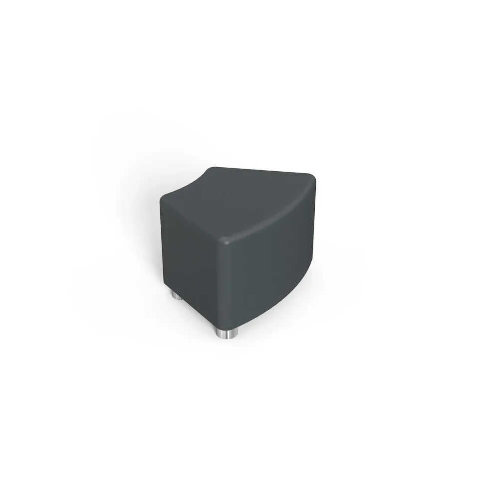 Taburet RFG Chip, 90 x 76 x 43H, piele eco, culoare grafit
