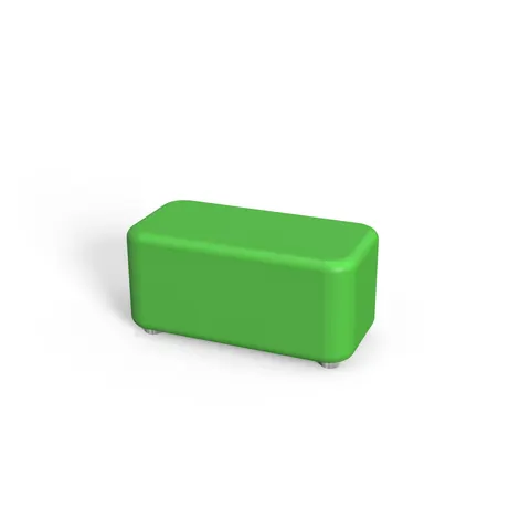 Taburet RFG Line, 120 x 60 x 43H, piele ecologică, verde