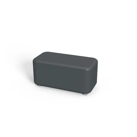 RFG Pouf Line, 120 x 60 x 43H, piele eco, culoare grafit