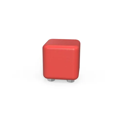 RFG Pouf Cube, 60 x 60 x 43H, eco-piele, roșu