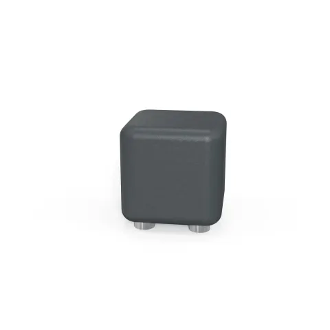 RFG Pouf Cube, 60 x 60 x 43H, piele eco, culoare grafit