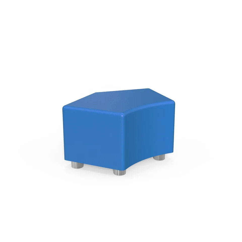 RFG Pouf Shape, 90 x 90 x 43H, piele ecologică, albastru