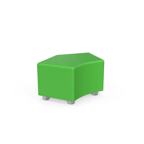 RFG Pouf Shape, 90 x 90 x 43H, piele eco, verde