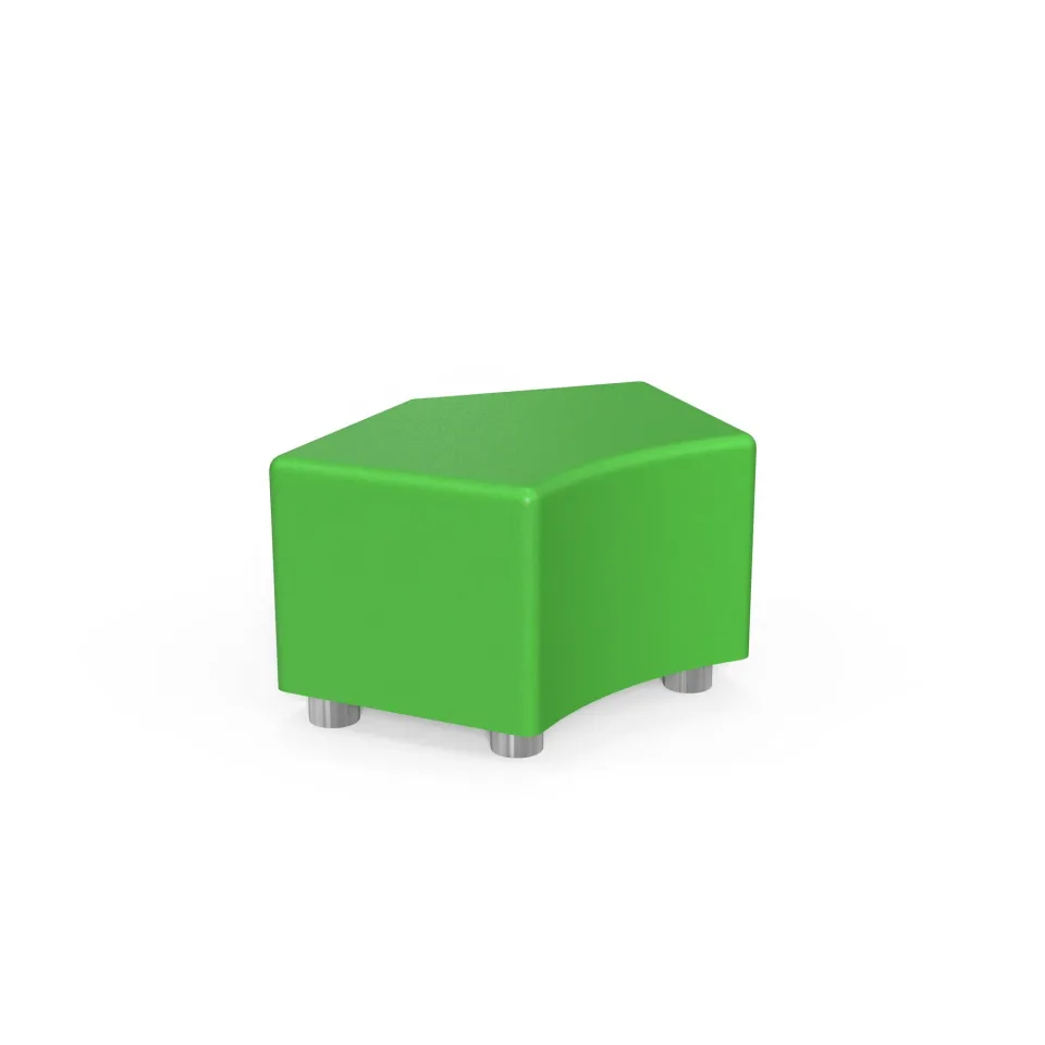 RFG Pouf Shape, 90 x 90 x 43H, piele eco, verde