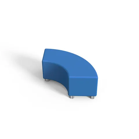 RFG Pouf Rainbow, 120 x 90 x 43H, piele eco, albastru