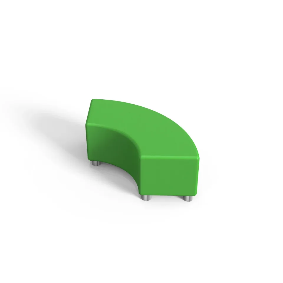 Taburet RFG Rainbow, 120 x 90 x 43H, piele ecologică, verde